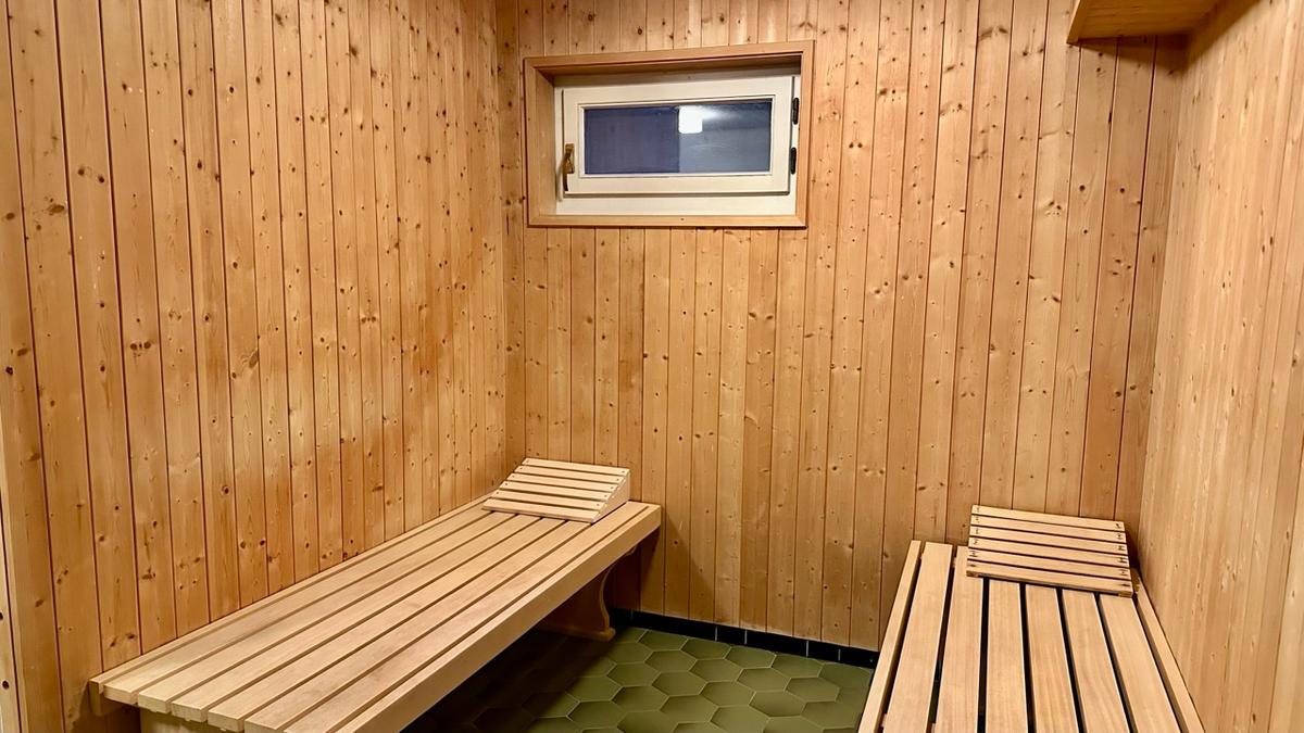 Entspannungsbereich der Sauna